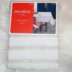 New!!! Opalhouse Tablecloth Oblong Gold Cre